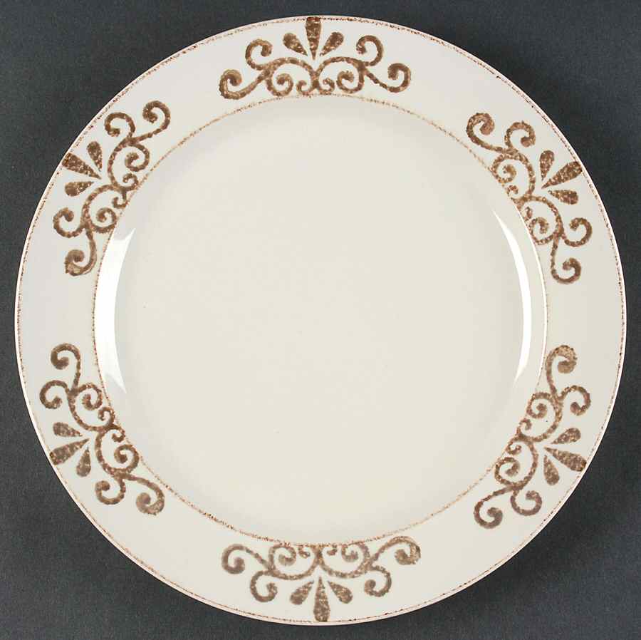 Athena Cream Dinner Plate by Home Essentials-1