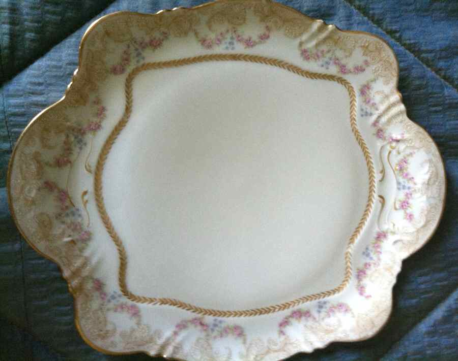 H5216 Square Handled Cake Plate by Haviland-1