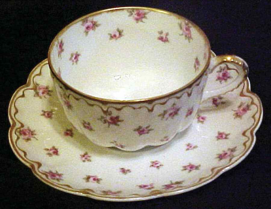 H3750 Flat Cup & Saucer Set by Haviland-1