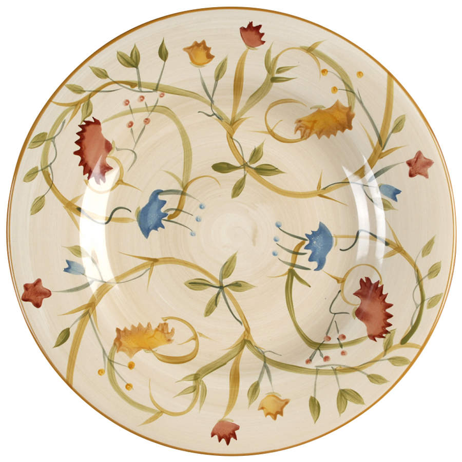 American Simplicity Floral Dinner Plate by Home-1