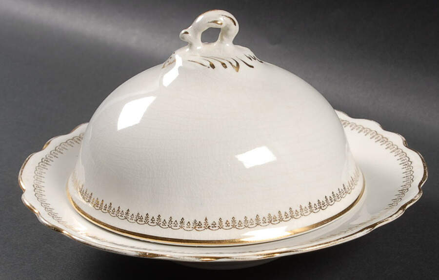 HLC3742 Round Covered Butter by Homer Laughlin -1