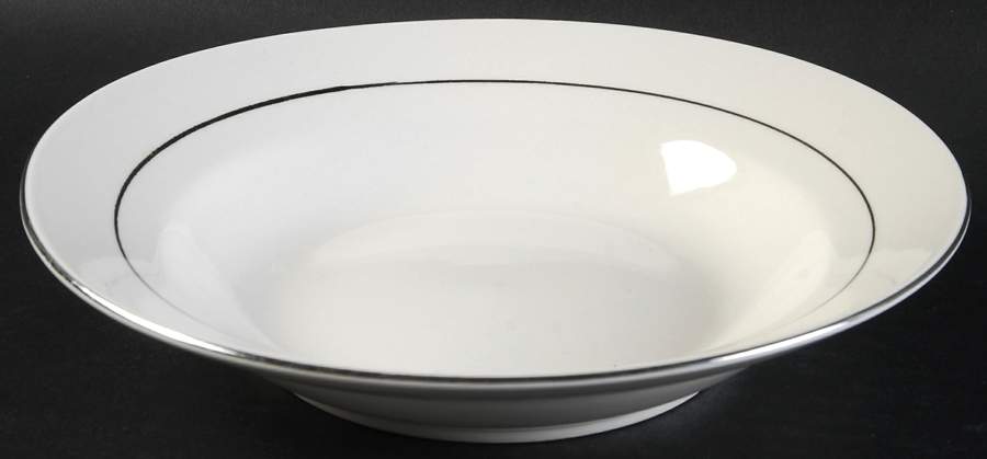 McAllister Platinum Rim Soup Bowl by Home-1