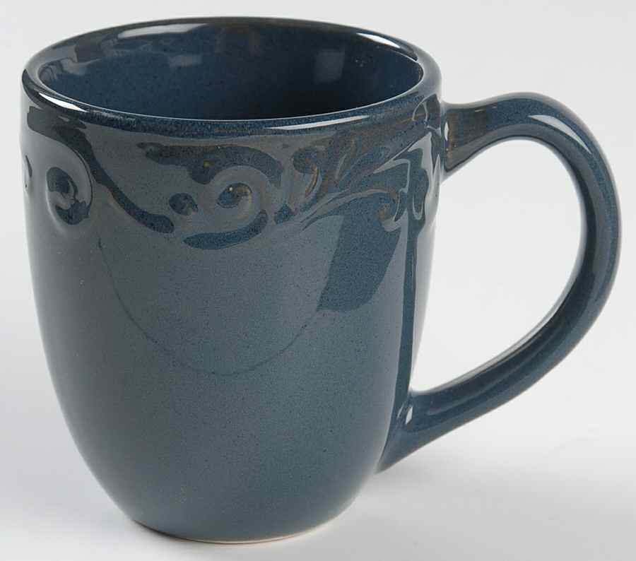 Nova Scroll Blue Mug by Home-1