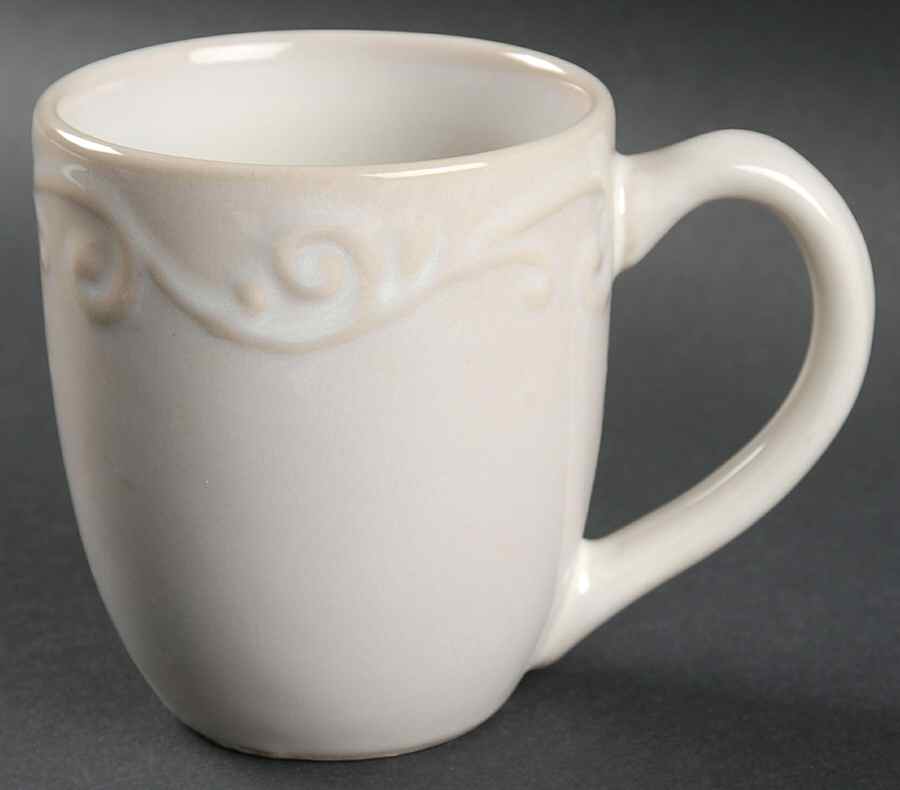 Nova Scroll White Mug by Home-1