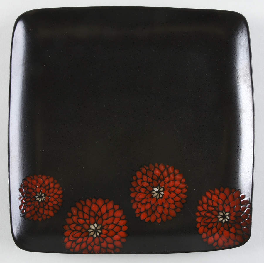 Red Solstice Square Dinner Plate by Home-1