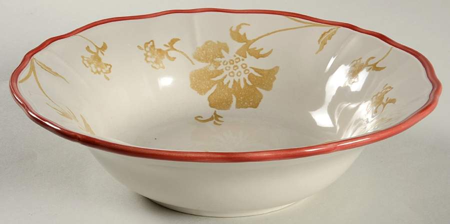 Somerset Floral 9" Round Vegetable Bowl by Home-1