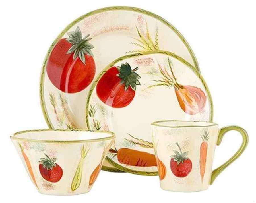 Tuscan Vegetable Dinner Plate by Home-1