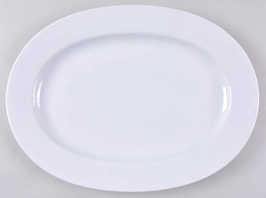 Basic White 17" Oval Serving Platter by Home-1