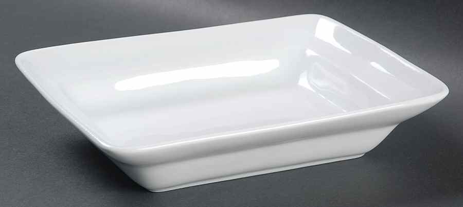 Basic White Rectangular Dish by Home-1
