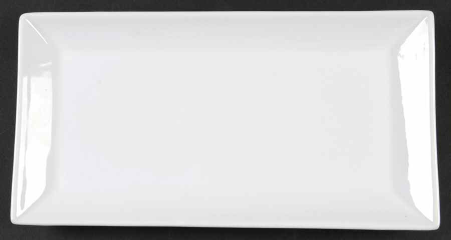 Basic White 12" Rectangular Tray by Home-1