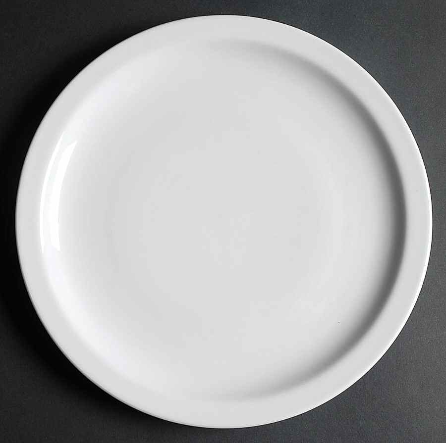 Colorado White Dinner Plate by Home-1