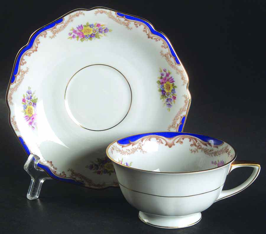 16198 Footed Cup & Saucer Set by Heinrich - H&C-1