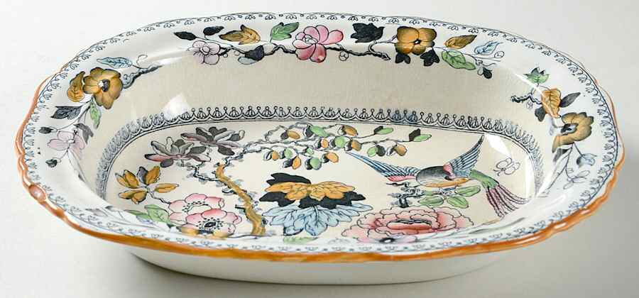 9461-Round 9" Oval Vegetable Bowl by Ashworth Bros-1