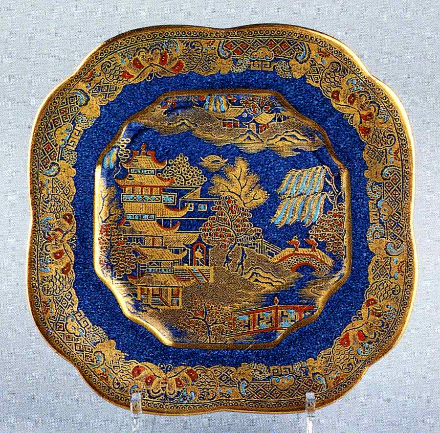 HGH12 Square Bread & Butter Plate by E Hughes-1