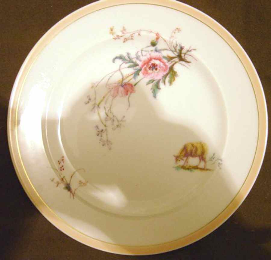 H3764 (Yellow Band) Dinner Plate by Haviland-1