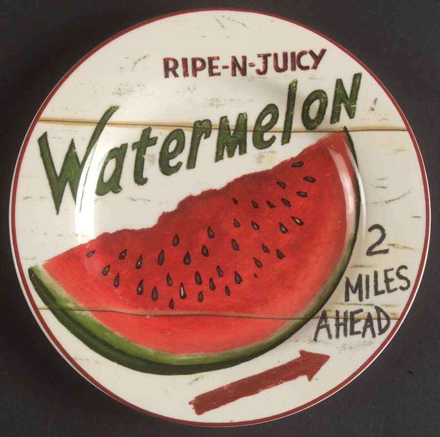 Farm Fresh Salad Plate by Home Trends-1