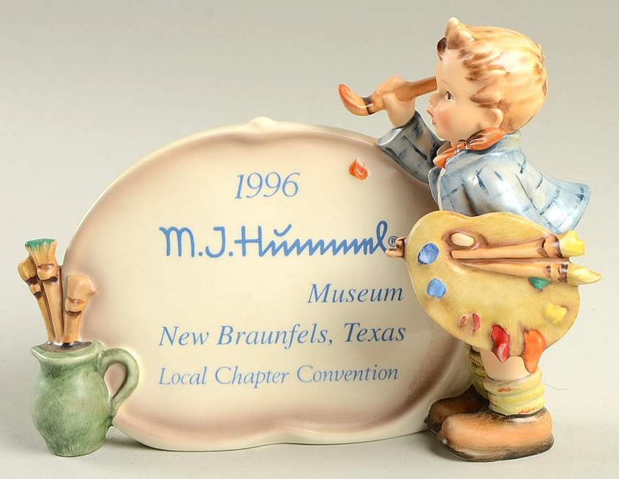 Advertising Signs-Plaques Tm7-The Artist/1996 Local Chapter - Advertising Sign by M.I. Hummel-1