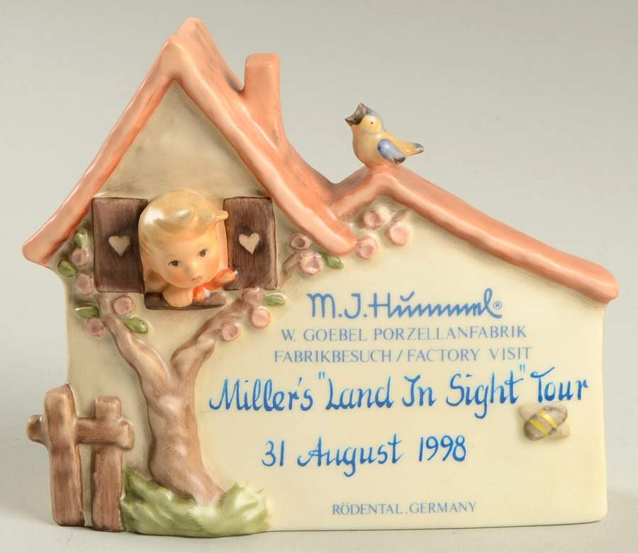 Advertising Signs-Plaques Tm7-Hummelnest/Land In Sight Tour - Advertising Sign by M.I. Hummel-1