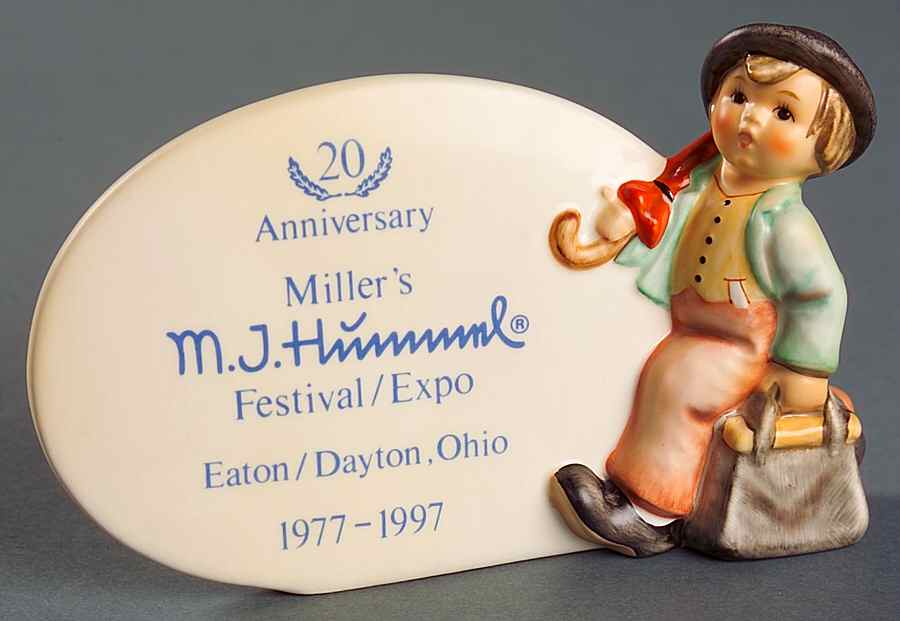 Advertising Signs-Plaques Tm7-Merry Wanderer/20th Anniversary E96 - Advertising Sign by M.I. Hummel-1