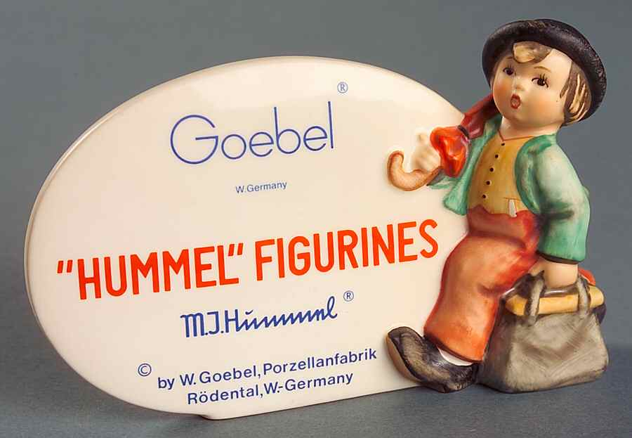 Advertising Signs-Plaques Tm6-Merry Wanderer/Hummel 24/W82 - Advertising Sign by M.I. Hummel-1
