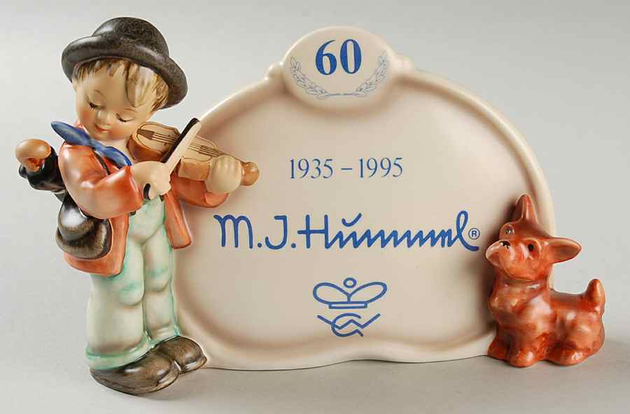 Advertising Signs-Plaques Tm7-Puppy Love/60 Years - Advertising Sign by M.I. Hummel-1