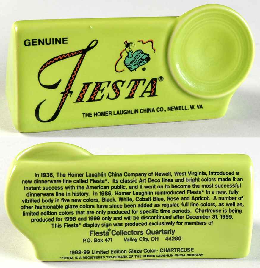 Fiesta Advertising Sign 4 by Homer Laughlin -1