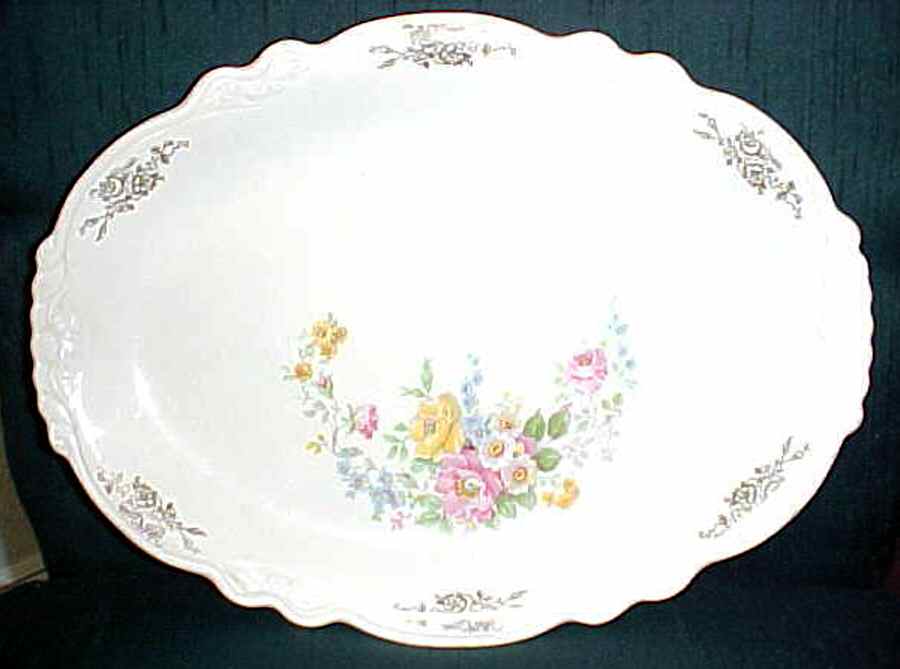 HLC3752 14" Oval Serving Platter by Homer Laughlin -1
