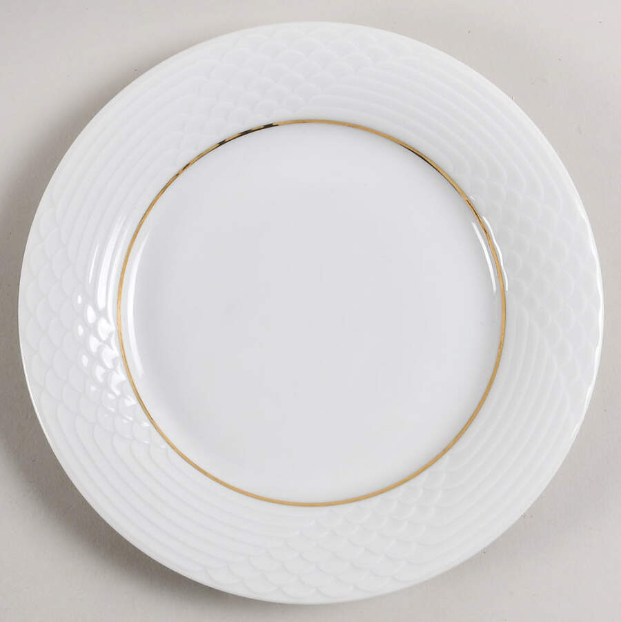 HUT1836 (Gold Verge, No Trim) Salad Plate by Hutschenreuther-1