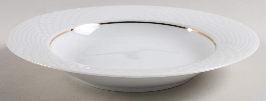 HUT1836 (Gold Verge, No Trim) Large Rim Soup Bowl by Hutschenreuther-1