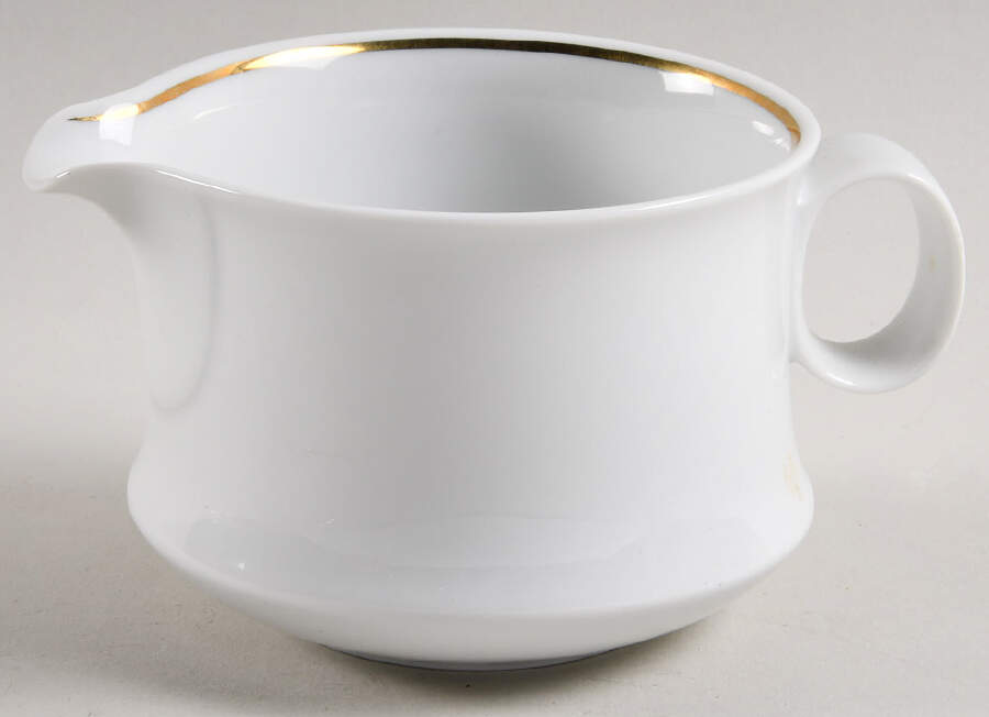 HUT1836 (Gold Verge, No Trim) Gravy Boat by Hutschenreuther-1