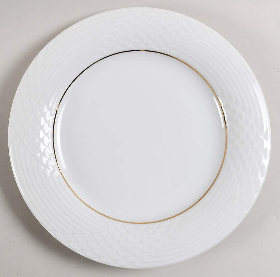 HUT1836 (Gold Verge, No Trim) Dinner Plate by Hutschenreuther-1