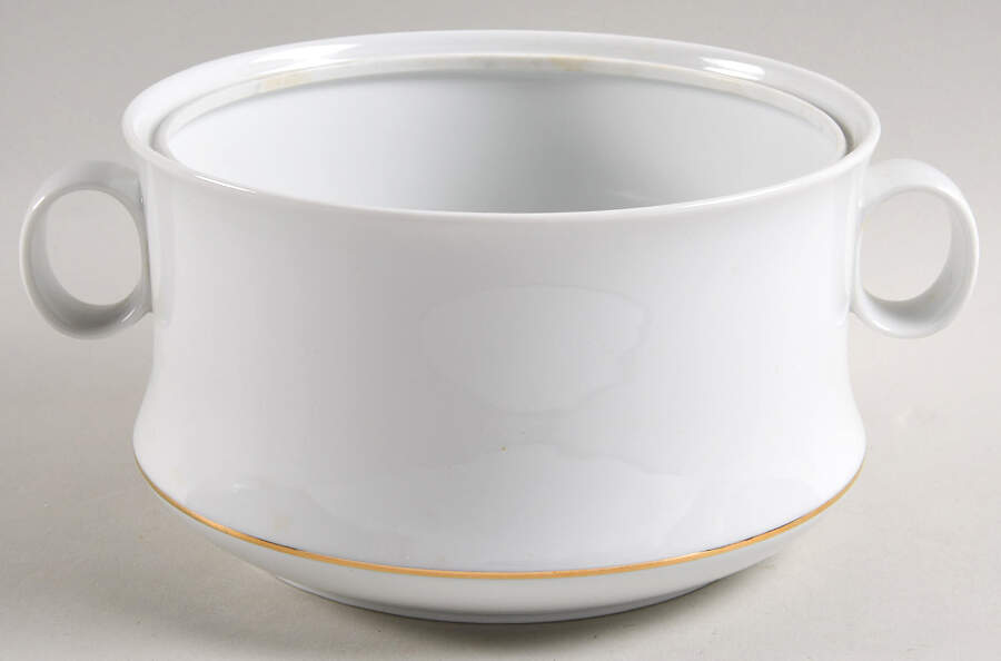 HUT1836 (Gold Verge, No Trim) Round Vegetable No Lid by Hutschenreuther-1