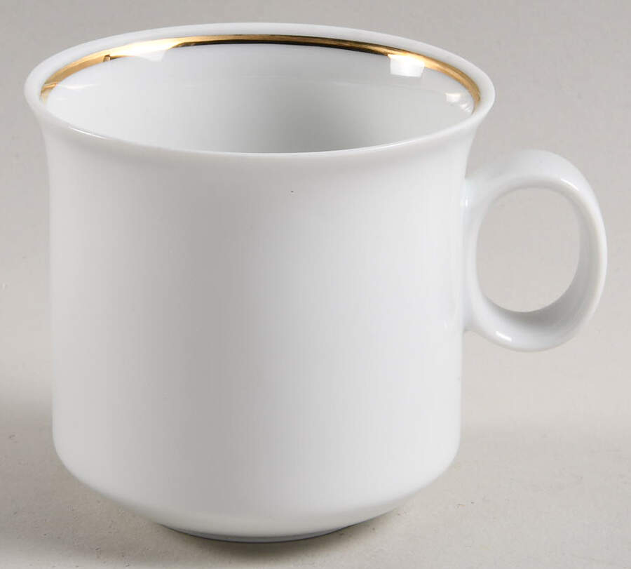 HUT1836 (Gold Verge, No Trim) Flat Cup by Hutschenreuther-1