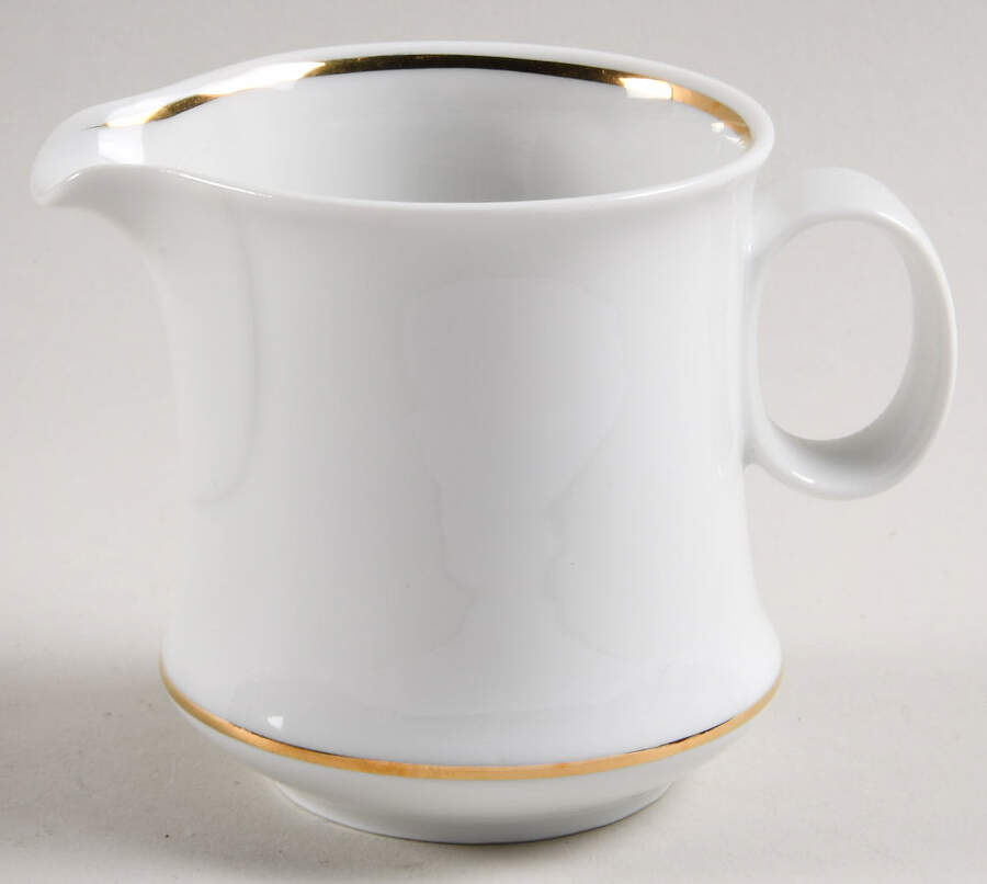 HUT1836 (Gold Verge, No Trim) Creamer by Hutschenreuther-1