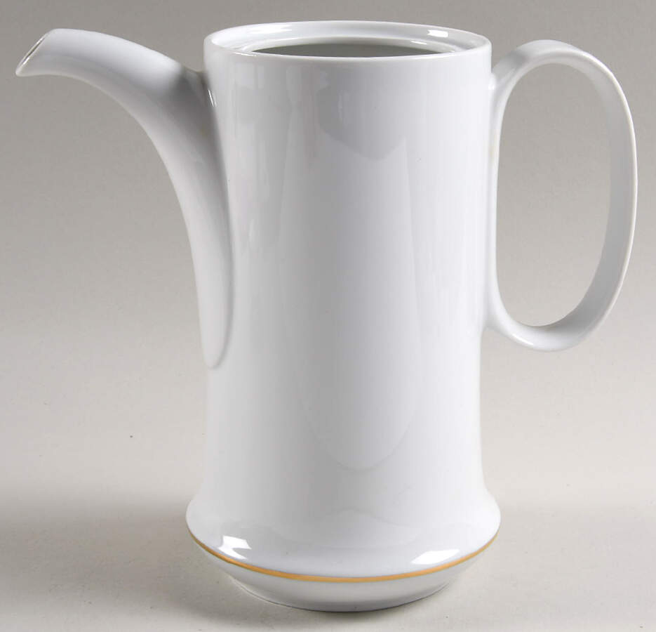 HUT1836 (Gold Verge, No Trim) Coffee Pot No Lid by Hutschenreuther-1