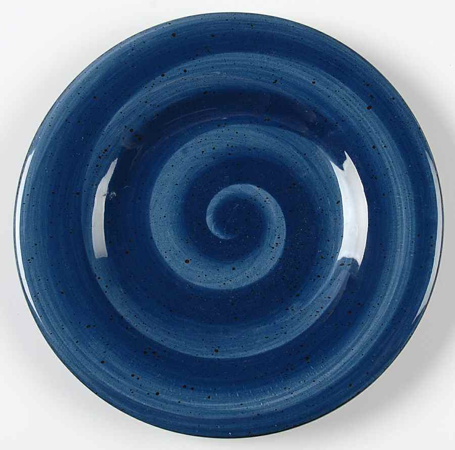 Twist Blue Salad Plate by Hausenware-1