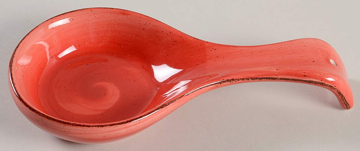 Twist Coral Spoon Rest/Holder (Holds 1 Spoon) by Hausenware-1