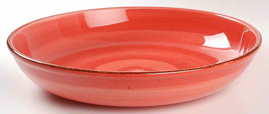 Twist Coral 13" Pasta Serving Bowl by Hausenware-1