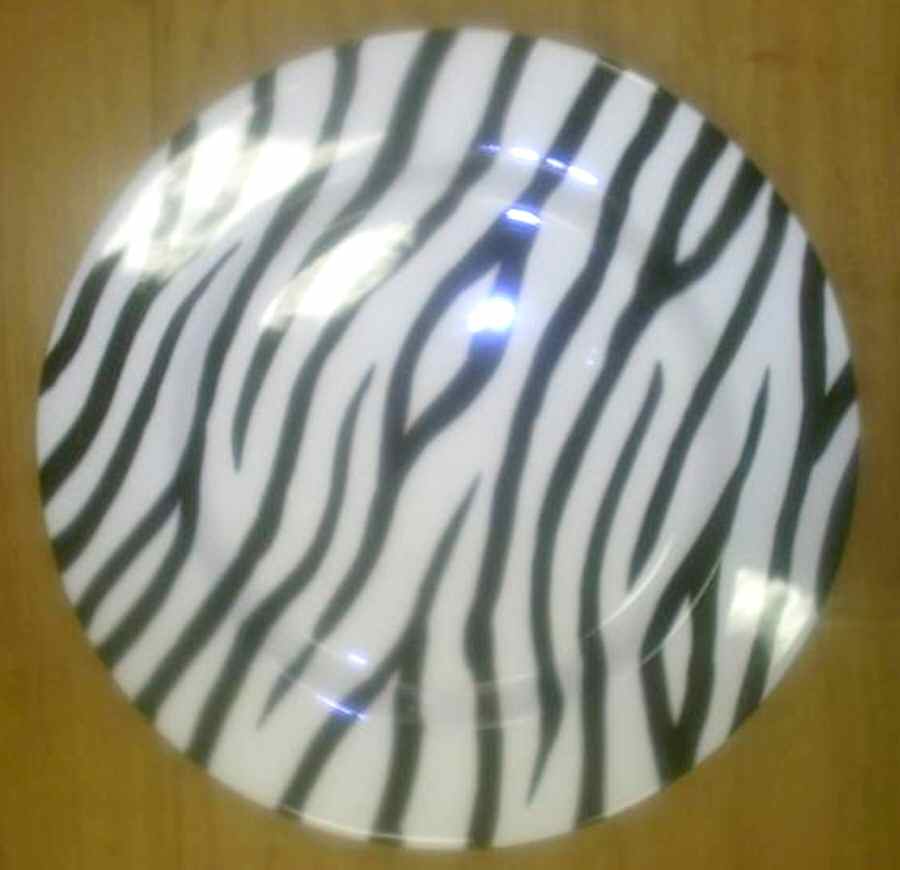 Zebra Dinner Plate by Home Essentials-1