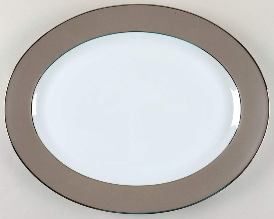 Aurore Uni 15" Oval Serving Platter by Haviland-1