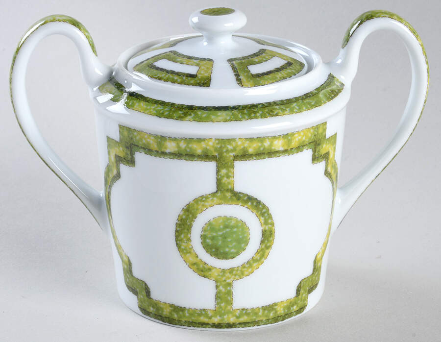 Jardin Francais Sugar Bowl & Lid by Haviland-1