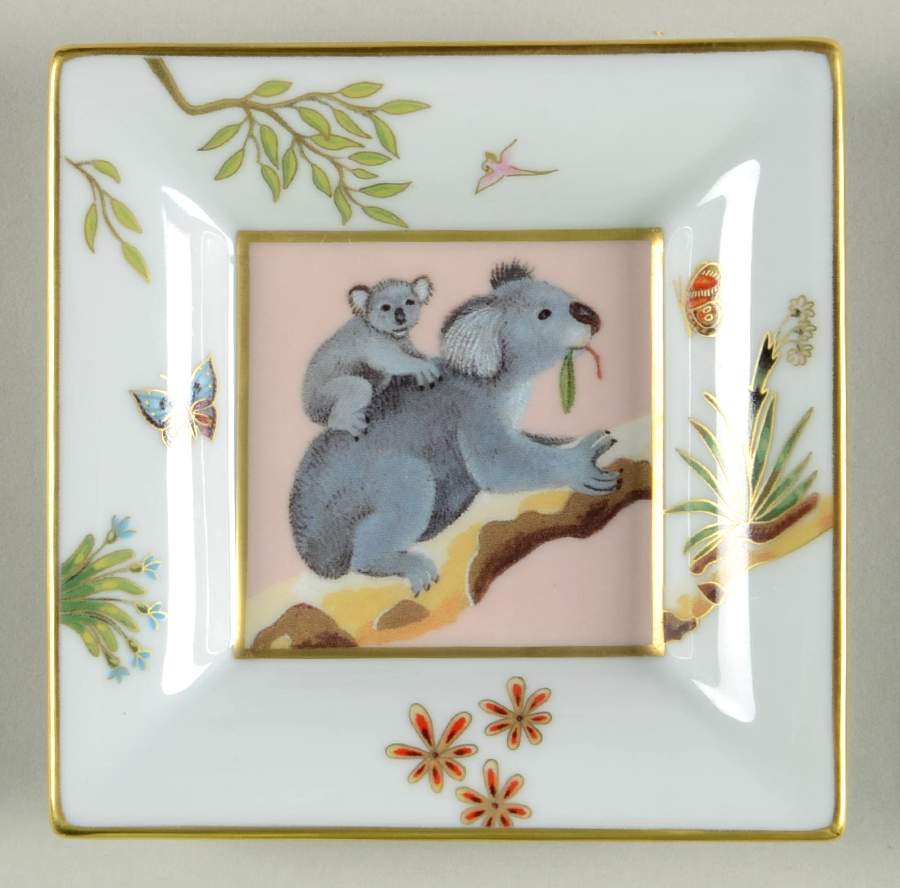 Alain Thomas Le Bestiaire 4" Square Tray by Haviland-1