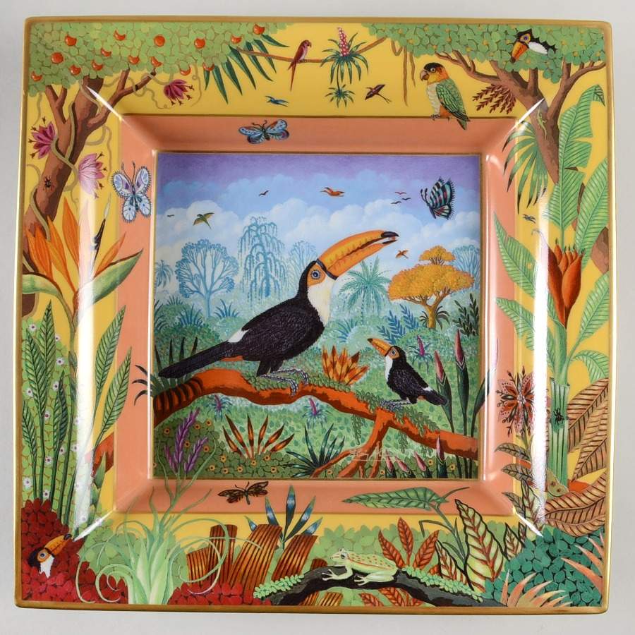 Alain Thomas Le Bestiaire 12" Square Tray by Haviland-1