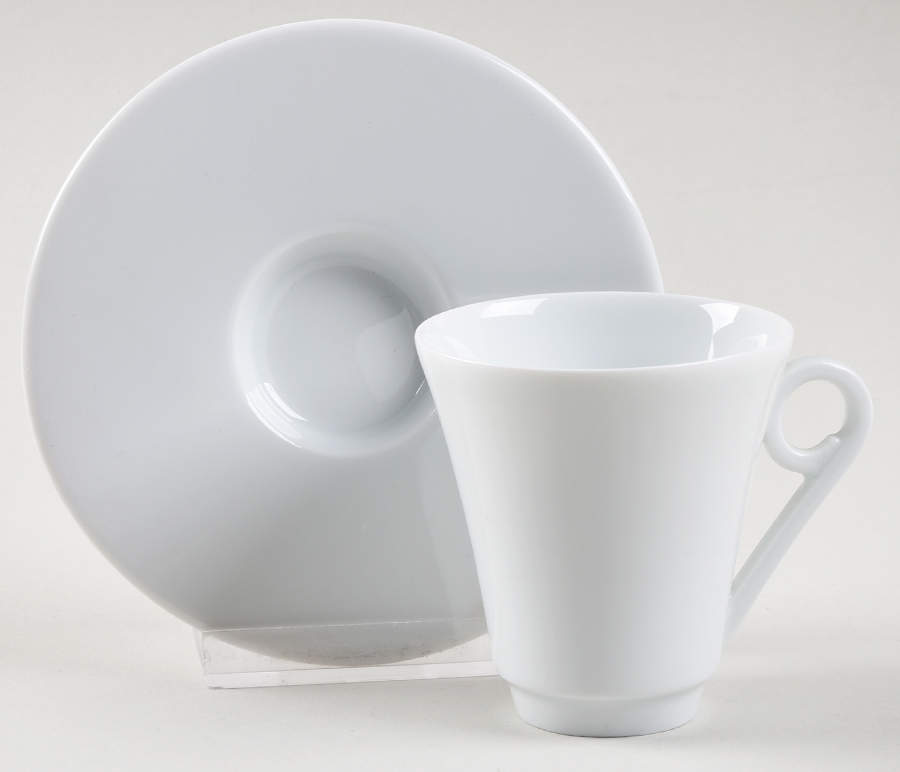 Complice Blanc Footed Demitasse Cup & Saucer Set by Haviland-1