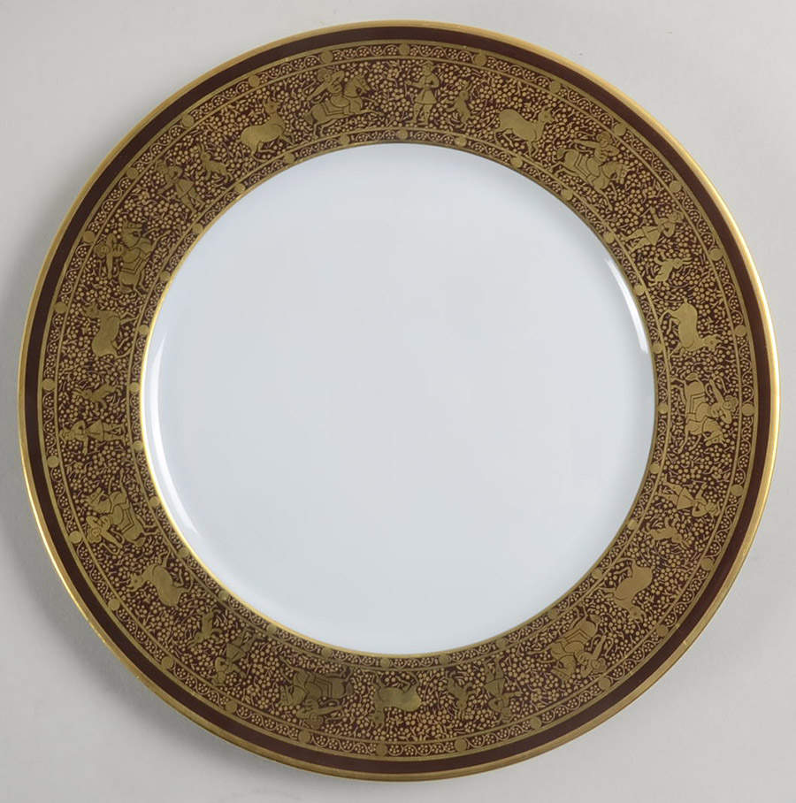 Tolede Chocolate Dessert/Pie Plate by Haviland-1