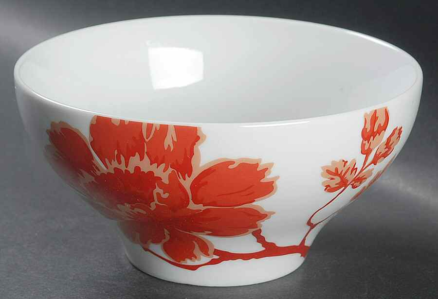 Carmine Blossom Soup/Cereal Bowl by Home-1