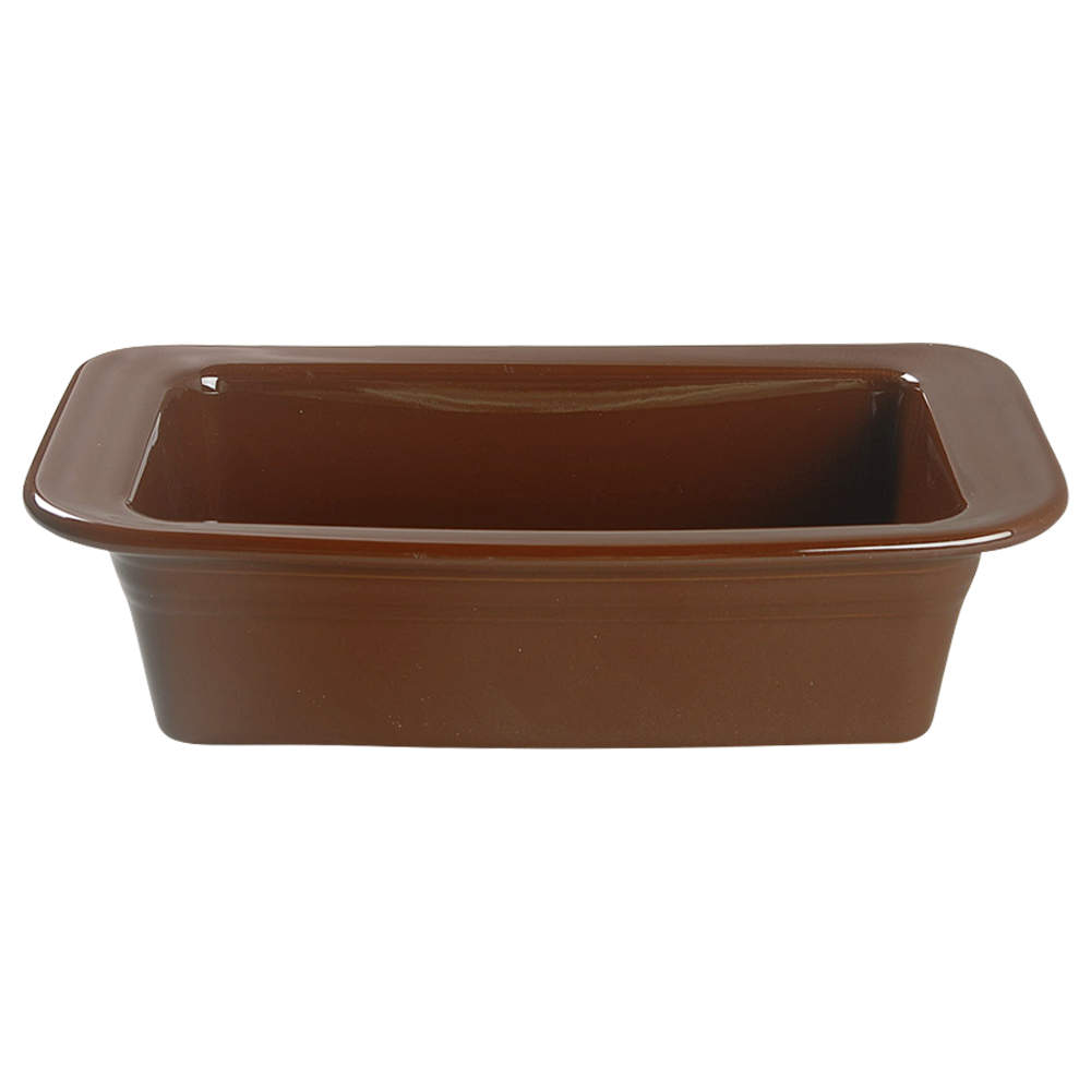 Fiesta Chocolate (Intro 2008) Loaf Pan by Homer Laughlin -1