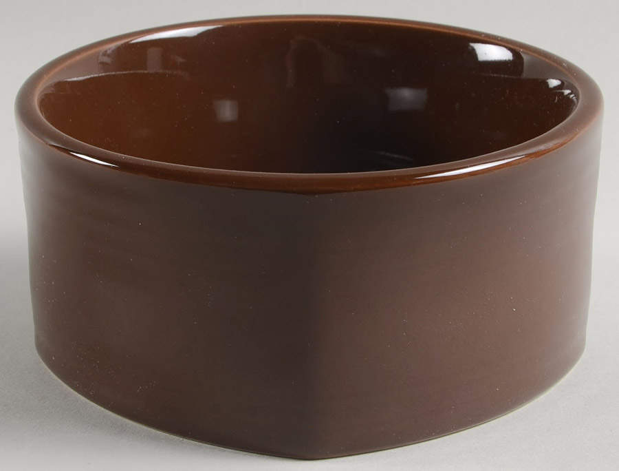 Fiesta Chocolate (Intro 2008) Square Soup/Cereal Bowl by Homer Laughlin -1
