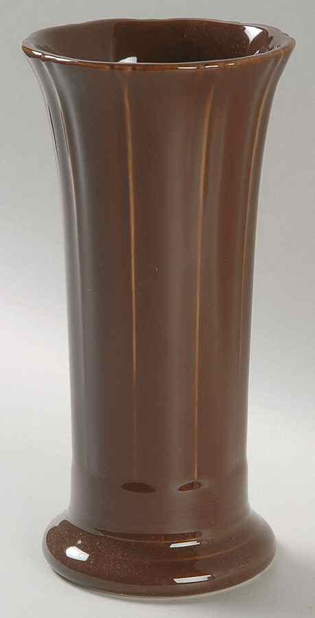 Fiesta Chocolate (Intro 2008) 7" Vase by Homer Laughlin -1