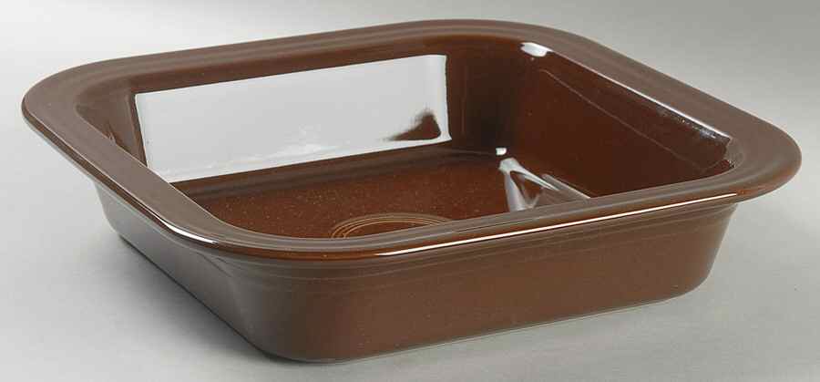 Fiesta Chocolate (Intro 2008) 10" Square Baker by Homer Laughlin -1